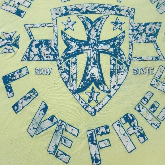 Raw State Redemption Burnout T-Shirt Size S Grunge Affliction Style - Picture 8 of 8